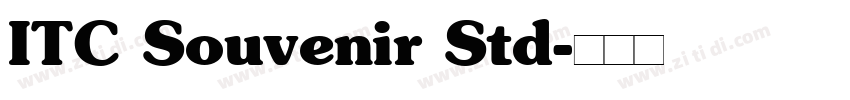ITC Souvenir Std字体转换